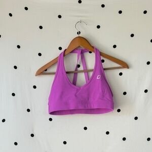 Lorna Jane Purple Sports Bra w/ Razor Back